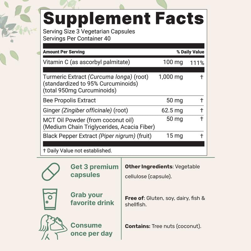 pure turmeric curcumin capsules